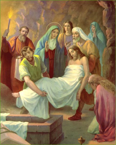 fourteenth station of the cross